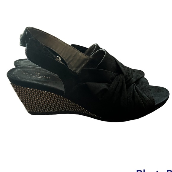 Bandolino black wedge sandals - Picture 1 of 11